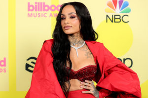 In this image released on May 23, Kehlani poses backstage for the 2021 Billboard Music Awards, broadcast on May 23, 2021 at Microsoft Theater in Los Angeles, California.