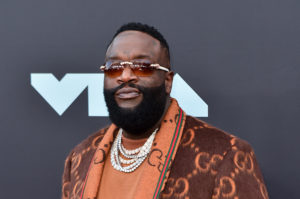 NEWARK, NEW JERSEY - AUGUST 26: Rapper Rick Ross attends the 2019 MTV Video Music Awards red carpet at Prudential Center on August 26, 2019 in Newark, New Jersey.