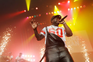 50 Cent performs onstage during the 'Power Book III: Raising Kanan' global premiere event and screening at Hammerstein Ballroom on July 15, 2021 in New York City.