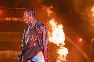 HOUSTON, TEXAS - NOVEMBER 05: Travis Scott performs onstage during the third annual Astroworld Festival at NRG Park on November 05, 2021 in Houston, Texas.