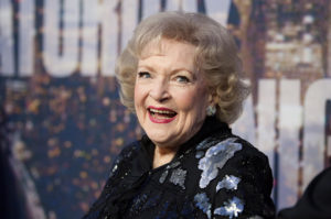 NEW YORK, NY - FEBRUARY 15: Betty White attends the SNL 40th Anniversary Celebration at Rockefeller Plaza on February 15, 2015 in New York City.