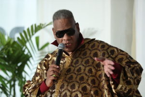 LAGOS, NIGERIA - APRIL 20:Fashion journalist André Leon Talley attends Arise Fashion Week on April 20, 2019 in Lagos, Nigeria.