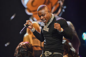 Rapper DaBaby performs onstage at the 2019 BET Hip Hop Awards at Cobb Energy Performing Arts Centre on October 05, 2019 in Atlanta, Georgia.