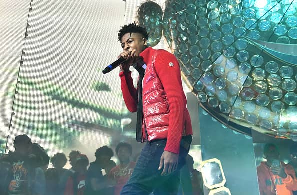 Rapper NBA YoungBoy performs onstage during Lil Baby & Friends concert to promote the new release of Lil Baby's new album "Street Gossip" at Coca-Cola Roxy on November 29, 2018 in Atlanta, Georgia.
