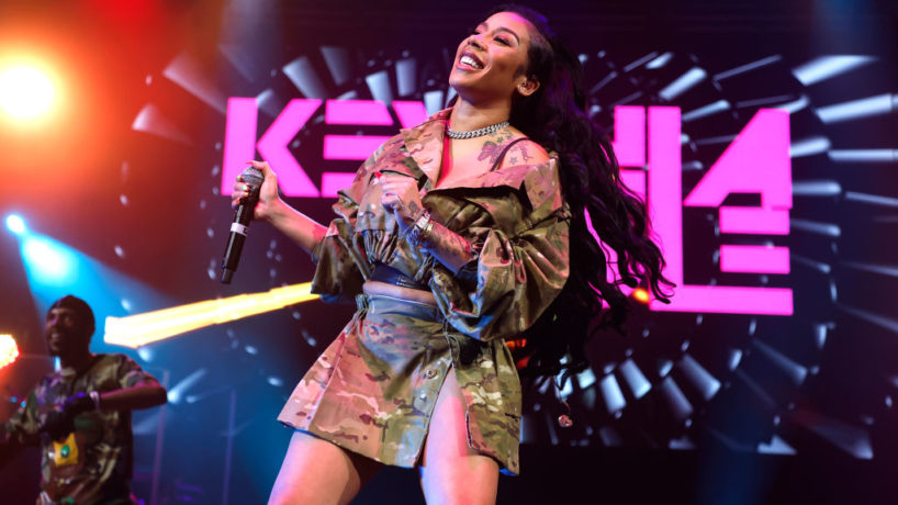 NEW YORK, NEW YORK - MAY 06: Keyshia Cole performs during R&B Super Jam Ladies Night at Barclays Center on May 06, 2022 in New York City.