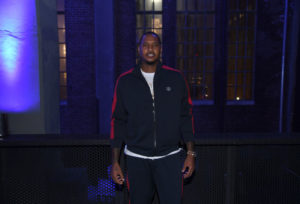 NEW YORK, NY - SEPTEMBER 10: Carmelo Anthony attendsthe screening of the rag & bone film "Time Of Day" at The High Line on September 10, 2018 in New York City.