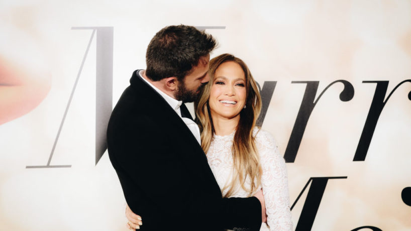 LOS ANGELES, CALIFORNIA - FEBRUARY 08: Ben Affleck and Jennifer Lopez attend the Los Angeles special screening of "Marry Me" on February 08, 2022 in Los Angeles, California