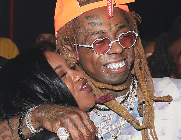 Reginae Carter and Lil Wayne attend Lil Wayne's 36th birthday party and Carter V release at HUBBLE on September 28, 2018 in Los Angeles, California.
