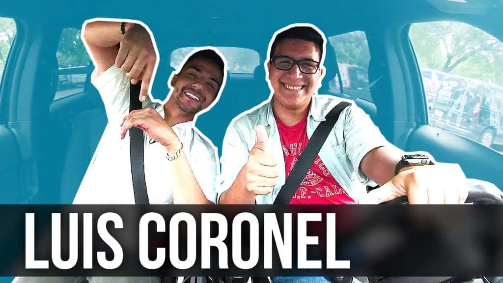 Luis Coronel and Chuntillo in a car.