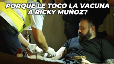 A Ricky Muñoz le dieron la vacuna contra el covid