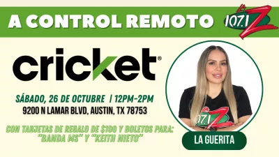 Cricket Wireless Remoto 10/26/24