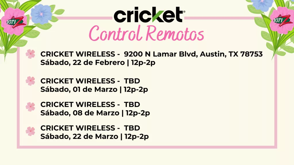 Cricket Wireless Remotos