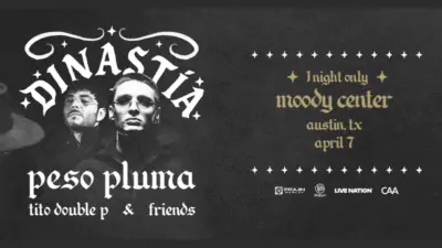 Peso Pluma y Tito Double P - Moody Center 7 de Abril!