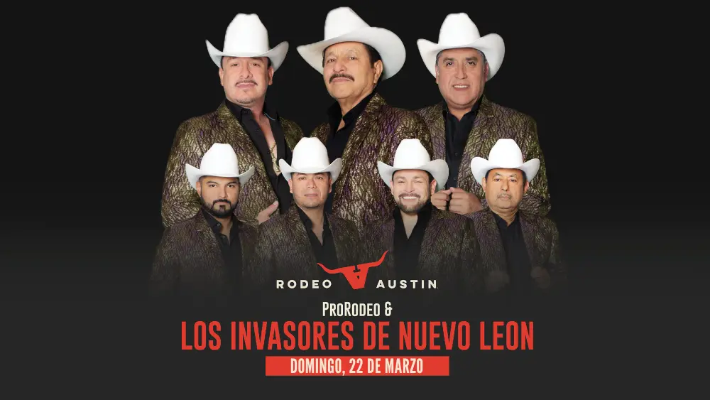 LOS INVASORES DE NUEVO LEON EN RODEO AUSTIN 3/22