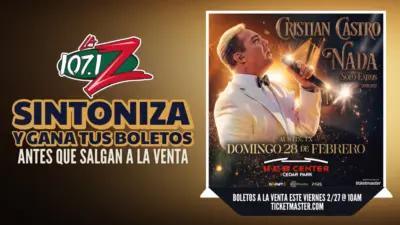 Sintoniza y gana tus boletos antes que salgan a la venta - Cristian Castro