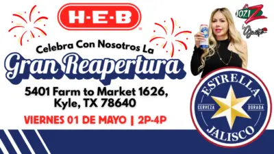 Gran Reapertura en HEB en Kyle con La Guerita