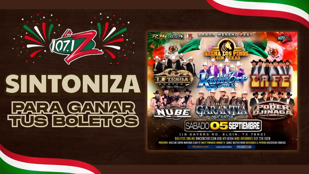 Sintoniza La Z para ganar tu par de boletos para La Zenda Nortena