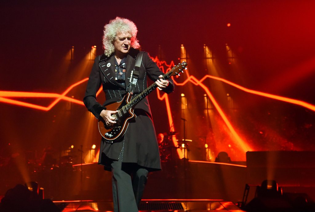 Brian May on stage