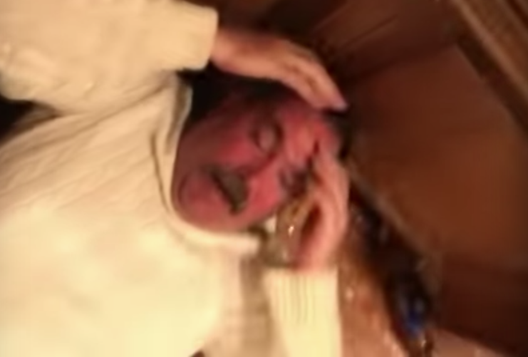 drunk dad fall over