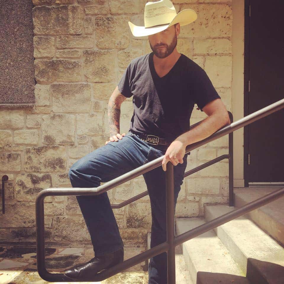 CJ Morgan in a cowboy hat