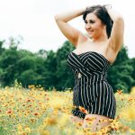 Miss KLBJ Rock Girl Dominique: KLBJ Rock Girl Dominique in a field of wild flowers