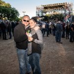 KLBJ Rocks The Nutty Brown Featuring Aaron Lewis: Couple posing at the Nutty Brown