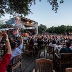 KLJ Rocks The Nutty Brown Featuring Warrant: Crowd with hands up at KLBJ Rocks The Nutty Brown