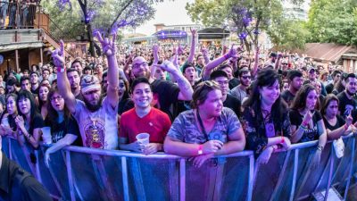 Fans waiting for the concert to start