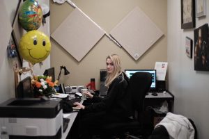 woman at computer