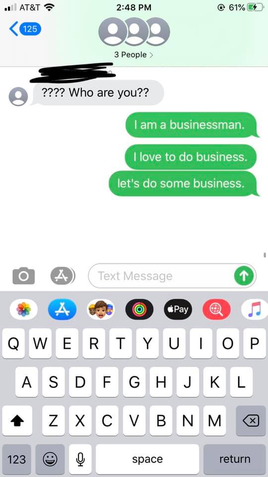 screenshot of a text