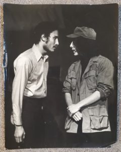 two young actors face eachother