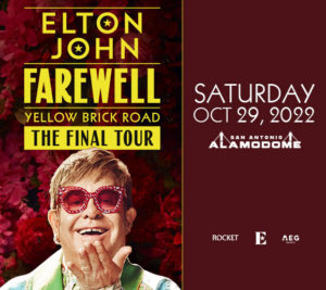 Elton John concert poster