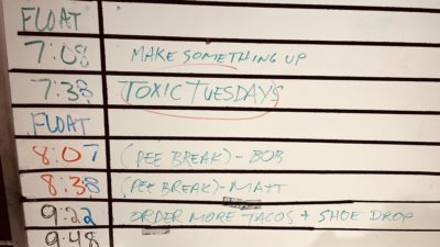 Toxic Tuesday is now on the schedule!