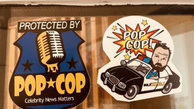 Photos of Vintage Pop Cop stickers courtesy of KLBJ-FM