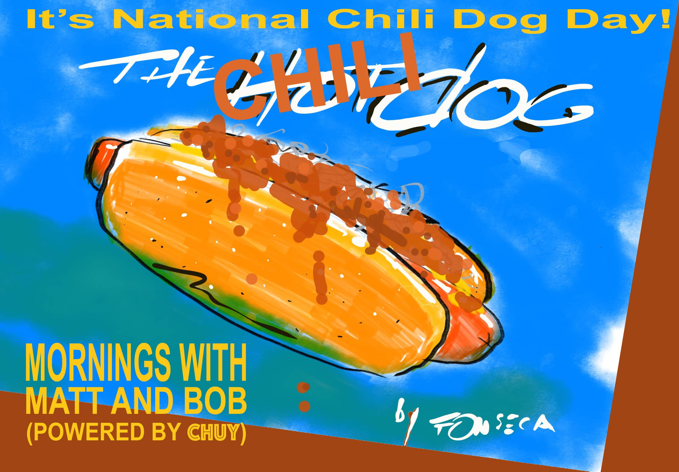 Chili Dog art courtesy of Bob Fonseca