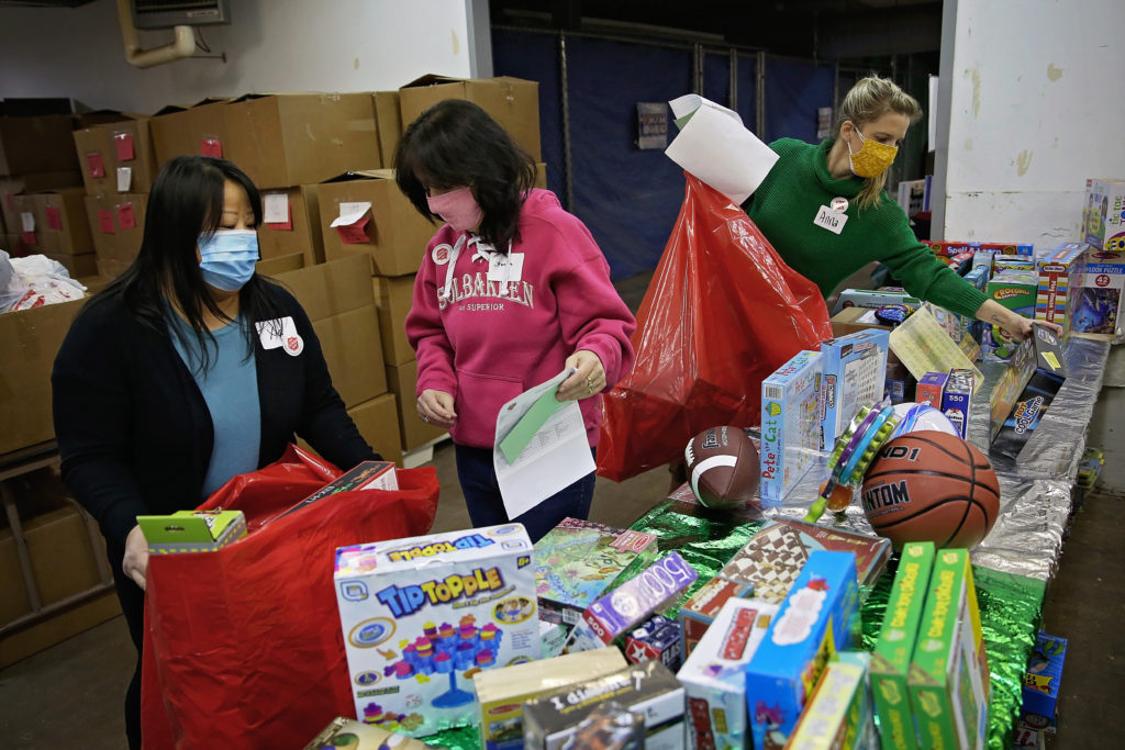 Salvation Army volunteers