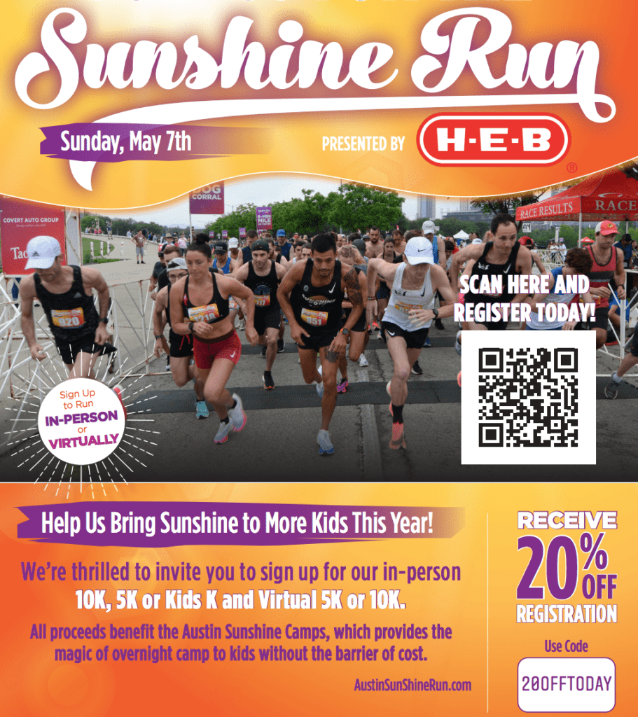 Austin Sunshine Run flyer