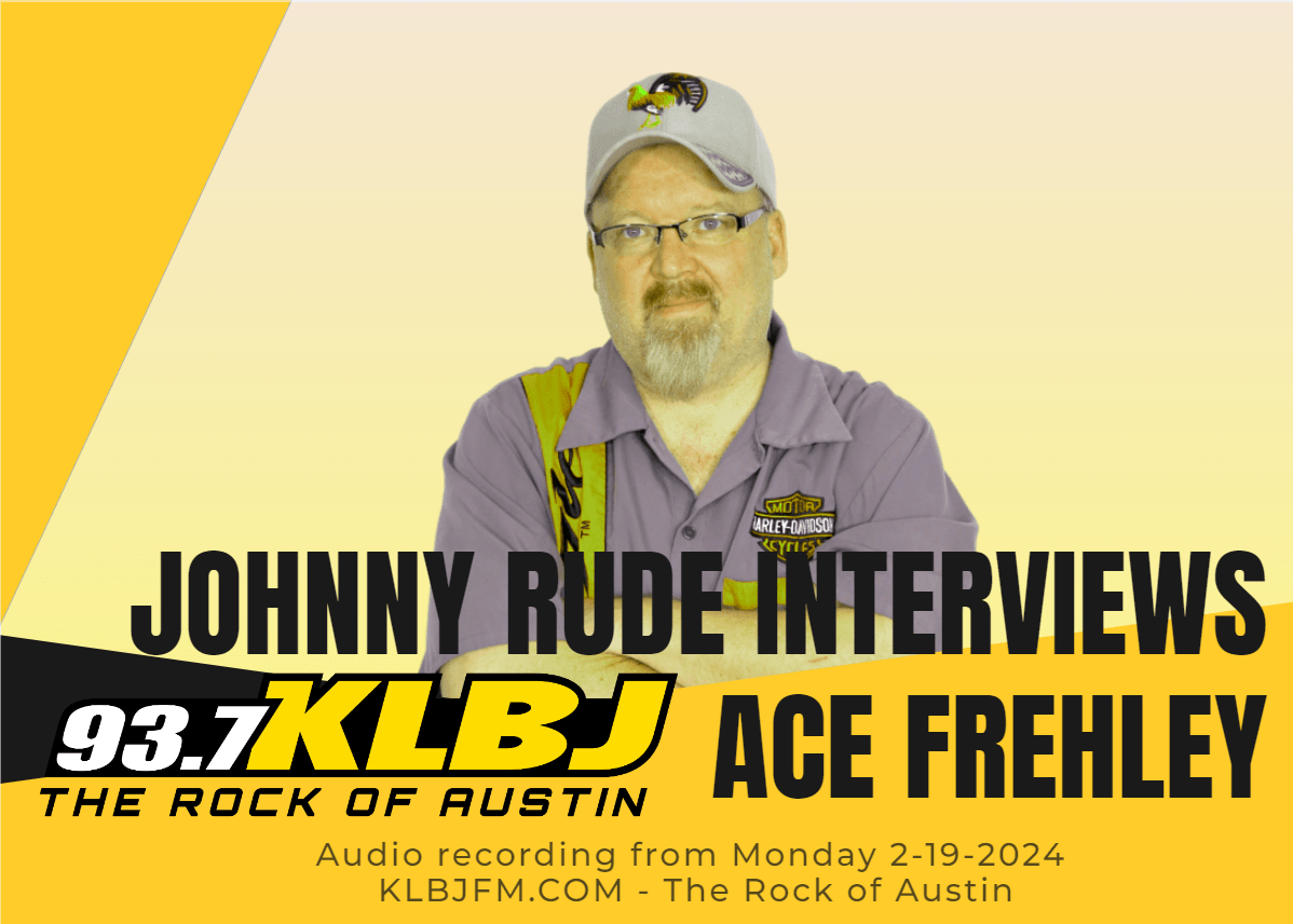 headeer image - johnny rude interviews ace frehley on klbjfm 93.7 FM Austin