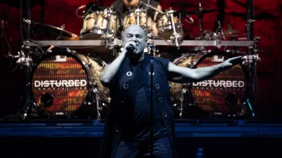 Disturbed performs at Soaring Eagle Casino in Mt. Pleasant^ Michigan. July 12^ 2018