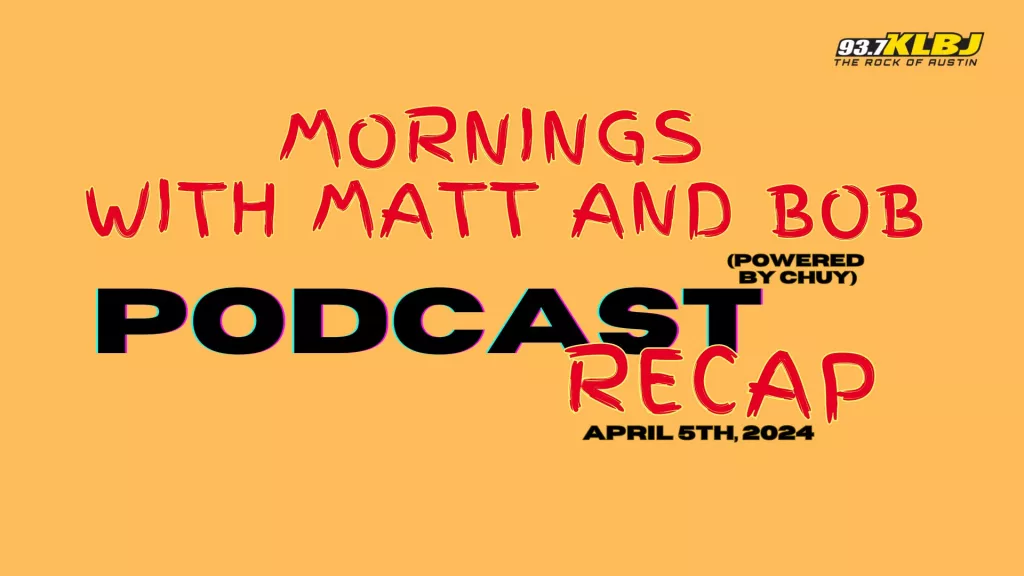 Matt and Bob Podcast Recap Header image 4-4-24