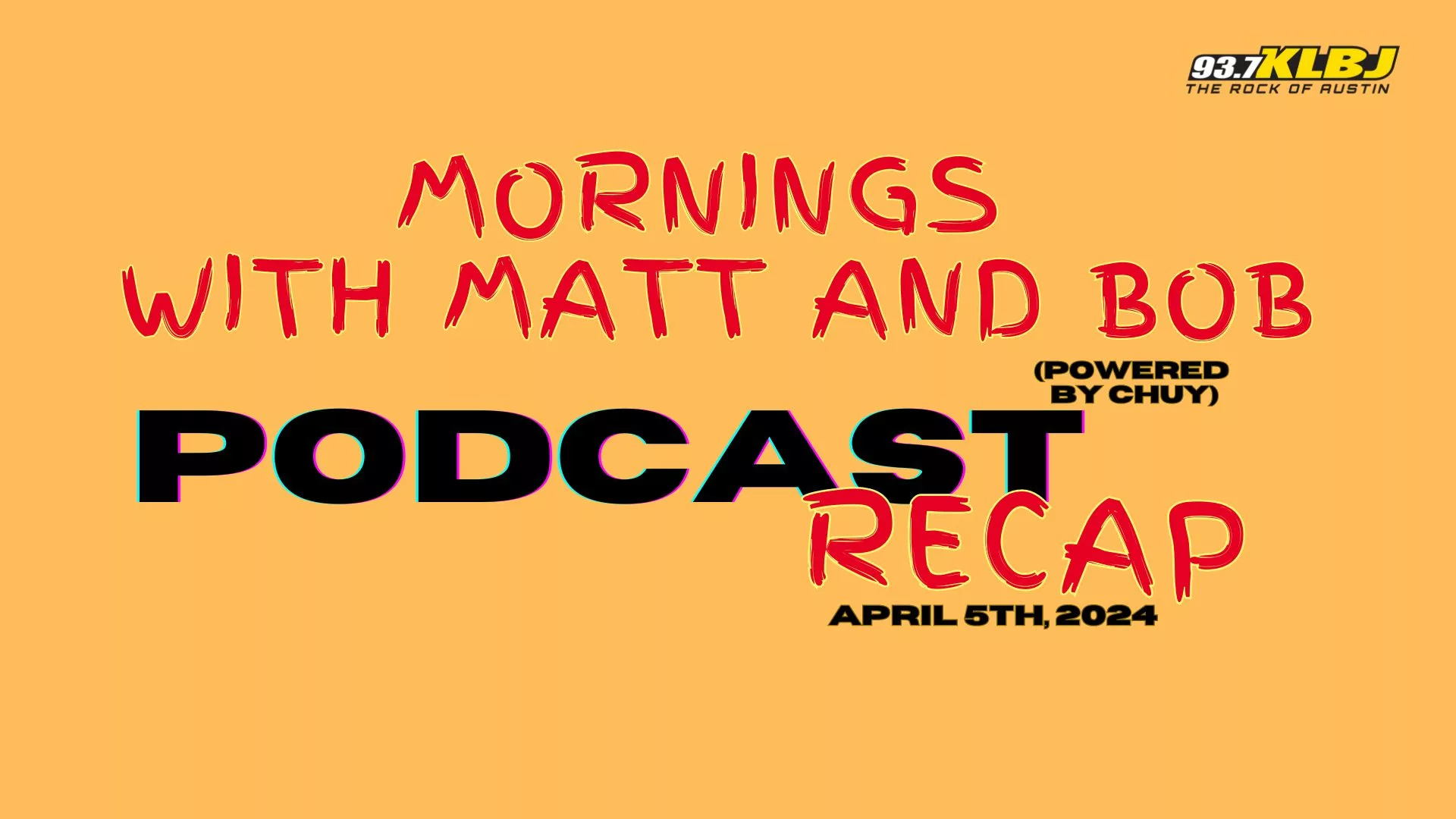 Matt and Bob Podcast Recap Header image 4-4-24