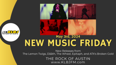 New Music Friday Header Image for Blog - May 3rd, 2024 with new music from The Wheel, Dååth, Broken Gold, The Lemon Twigs