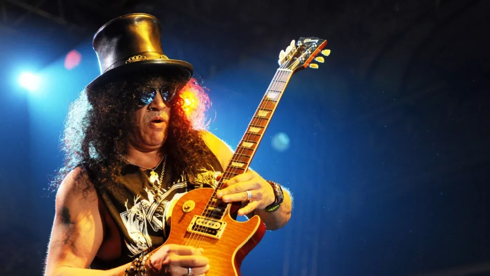 Legendary guitarist Saul Hudson alias Slash during performance in Prague^ Czech republic^ February 11^ 2013