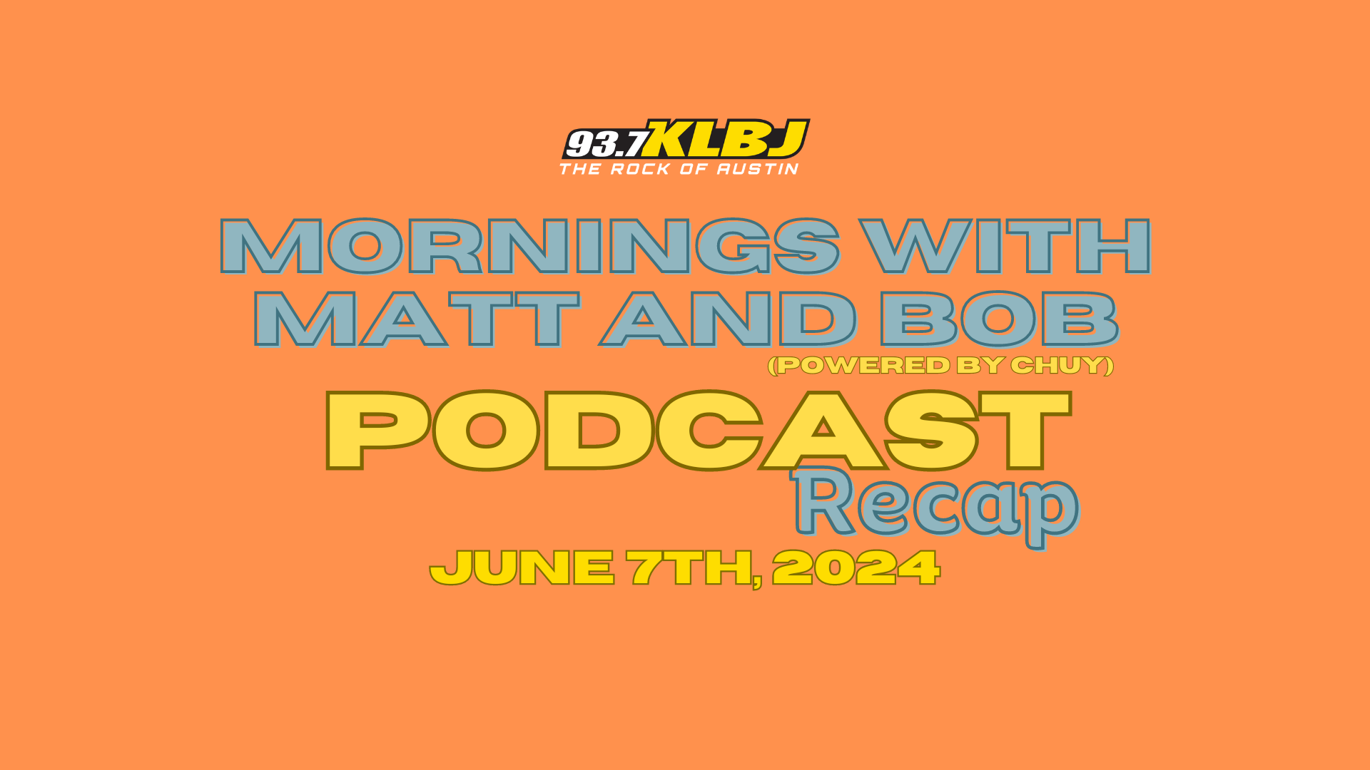 header for mornings with matt and bob podcast recap 2024