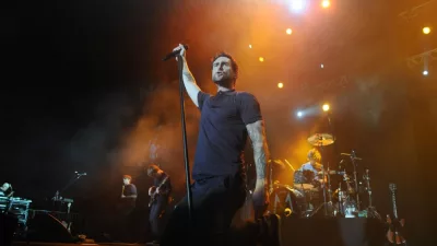 Singer Adam Levine from Maroon 5 during a show at Rock in Rio 2017 in Rio de Janeiro^ Brazil