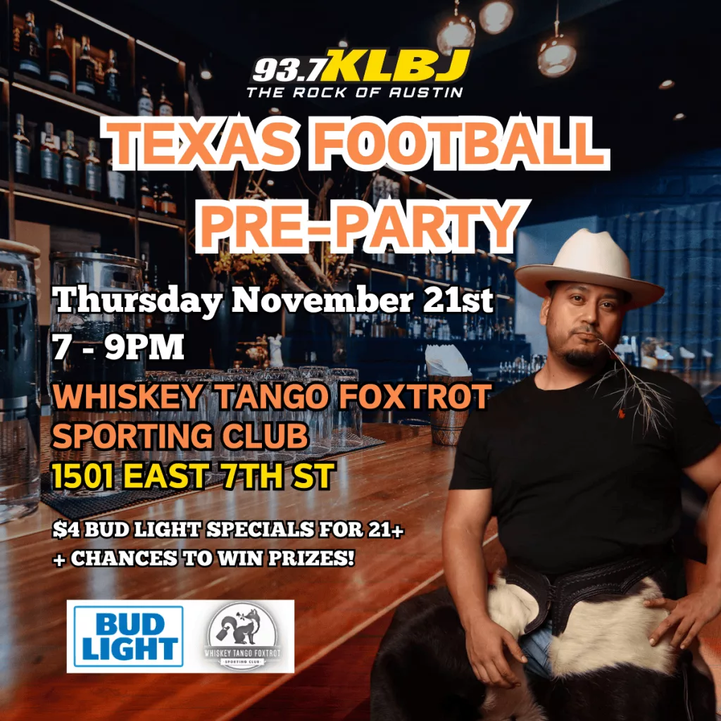 texas football pre-tailgate party with chuy 11/21 at WTF - EAST