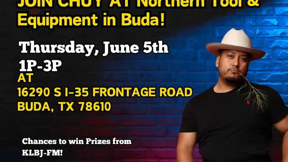 Join Chuy at Northern Tool + Equipment in Buda! – June 5th