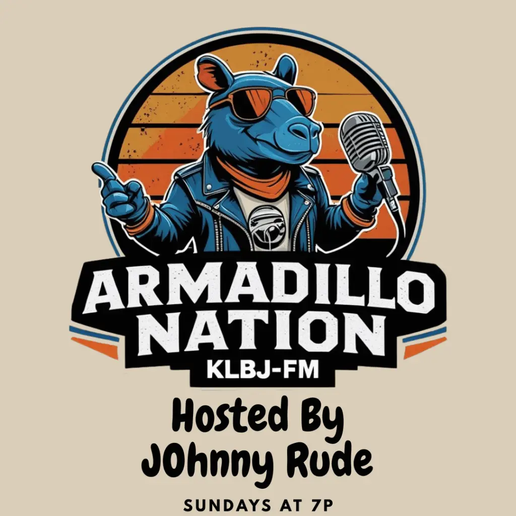 update logo armadillo nation 2025 sundays 7pm klbj 93.7FM