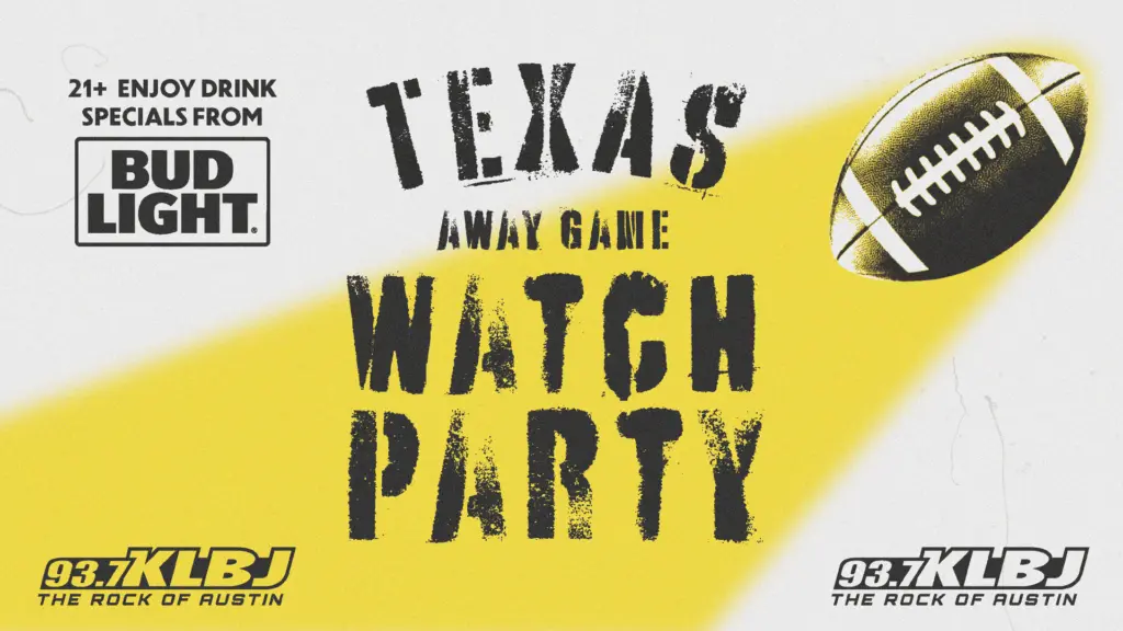 FM Watch Parties Texas Football 2025 header bud