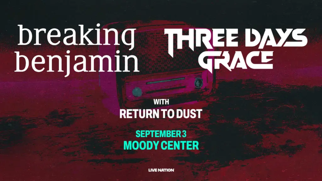 Breaking Benjamin at Moody Center sept 3 2025